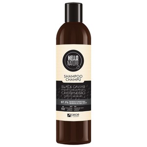 Szampon Black Caviar do włosów osłabionych i łamliwych Hello Nature 300 ml