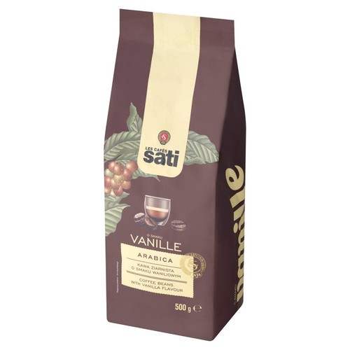 Kawa ziarnista Arabica o smaku waniliowym Cafe Sati 500 g