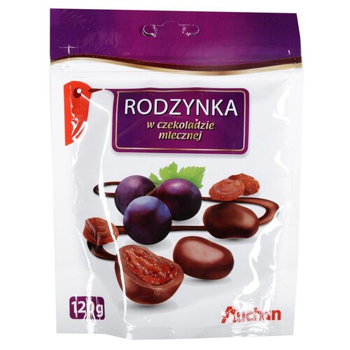 Rodzynki w czekoladzie mlecznej Auchan 120 g