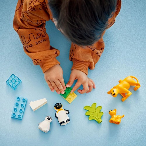 DUPLO® Rodziny dzikich zwierząt: pingwiny i lwy 10442 LEGO 1 sztuka