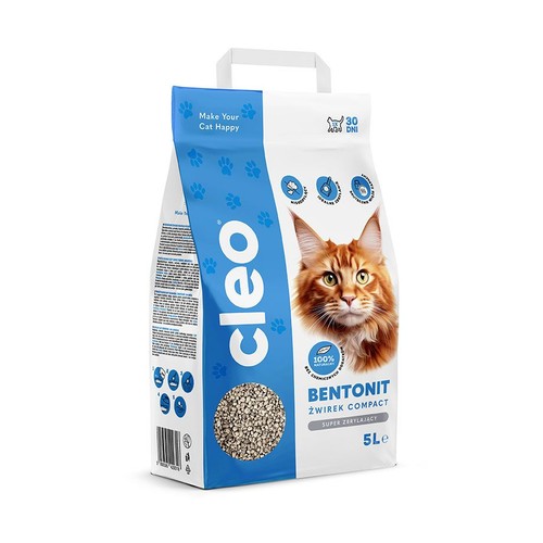 Żwirek bentonitowy Compact Cleo 5 l