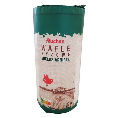 Wafle ryżowe wieloziarniste Auchan 100 g