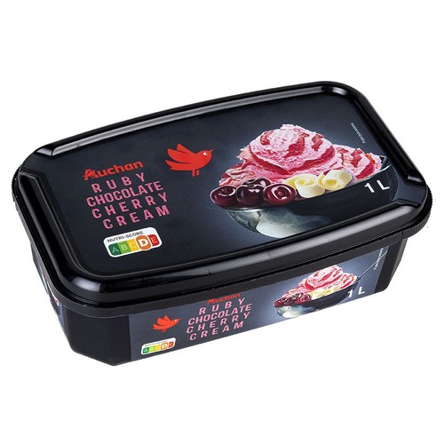 Lody wisnia z czekoladą Auchan 1 l