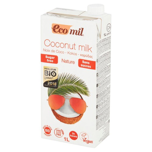 BIO Napój kokosowy bez dodatku cukru EcoMil 1 l