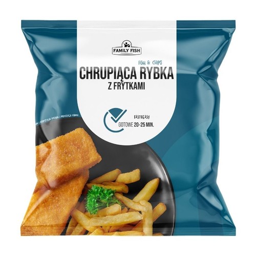 Chrupiąca rybka z frytkami    Family Fish 400 g