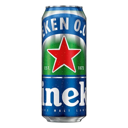 Piwo bezalkoholowe jasne pasteryzowane alk. 0,0 % obj.  Heineken 6 x 500 ml
