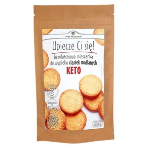 KETO Bezglutenowa mieszanka do wypieku ciastek maślanych  Pięć Przemian 365 g