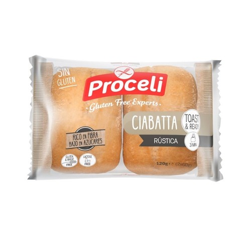 Ciabatta do zapiekania bezglutenowa Proceli 2 x 60 g