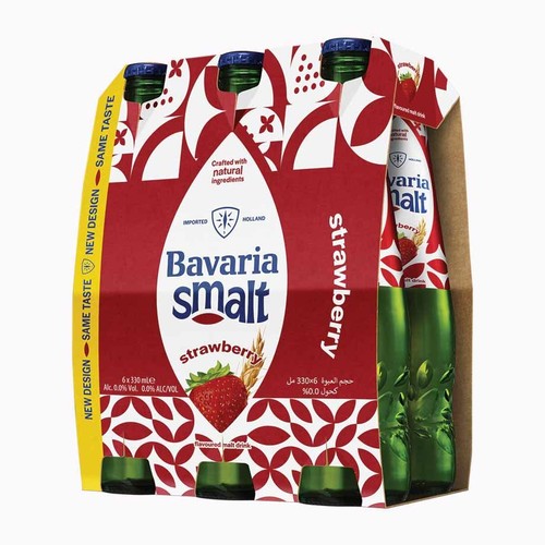 Piwo bezalkoholowe smakowe Strawberry Smalt alk. 0,0% obj. Bavaria 6 x 330 ml