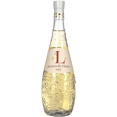 Wino mołdawskie białe półsłodkie Muscat alk. 12,0% obj. Lunca de Flori 750 ml