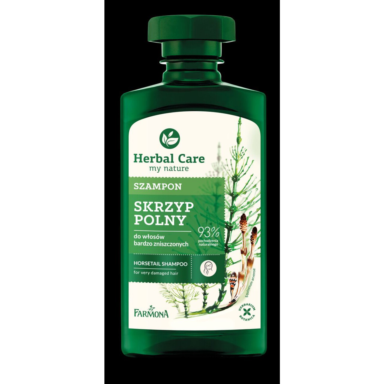 Szampon Skrzyp Polny do włosów zniszczonych   Herbal Care 330 ml