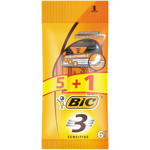 Maszynka do golenia BIC 3 Pouch   BIC 6 sztuk