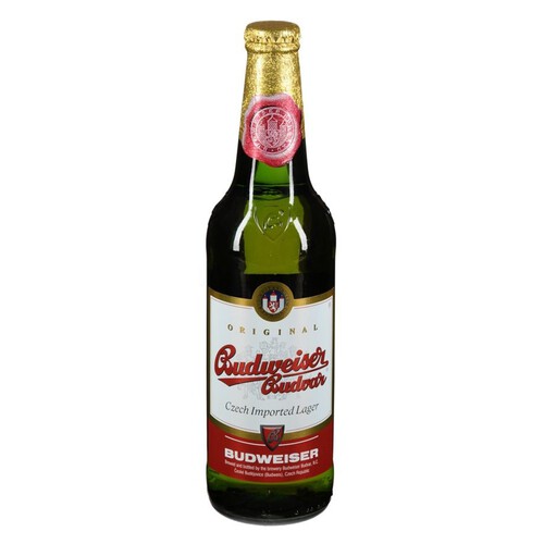 Original piwo jasne pełne pasteryzowane alk. 5% obj. Budweiser Budwar 500 ml