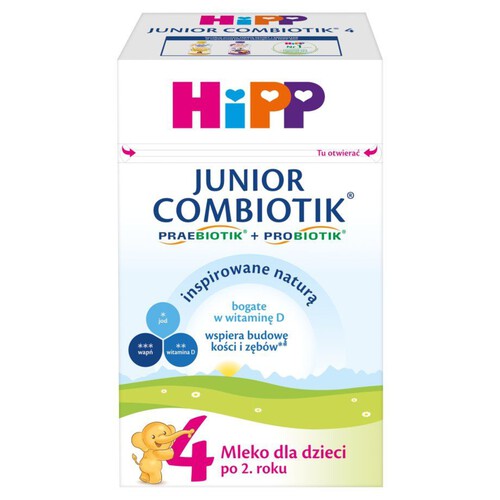 Junior Combiotik 4 Mleko modyfikowane  HIPP 550 g