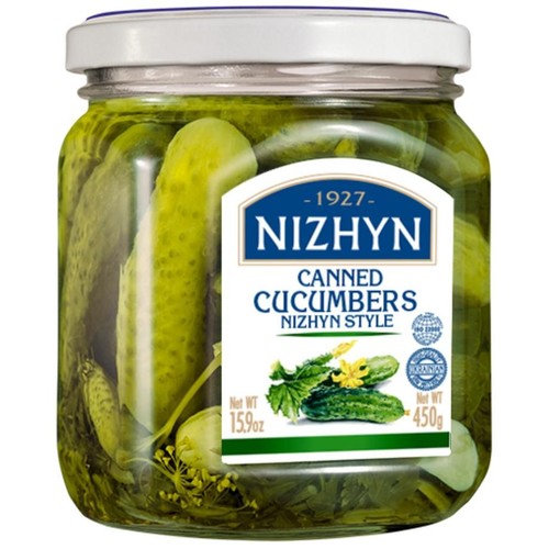 Ogórki marynowane "Po Niżyńsku"   Niżyn 450 g