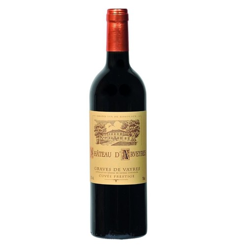 Wino czerwone wytrawne Chateu D'Arveres alk. 14,0% obj. Graves de Vayres 750 ml