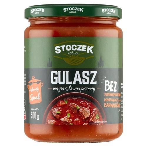 Gulasz węgierski wieprzowy z papryką Stoczek 500 g