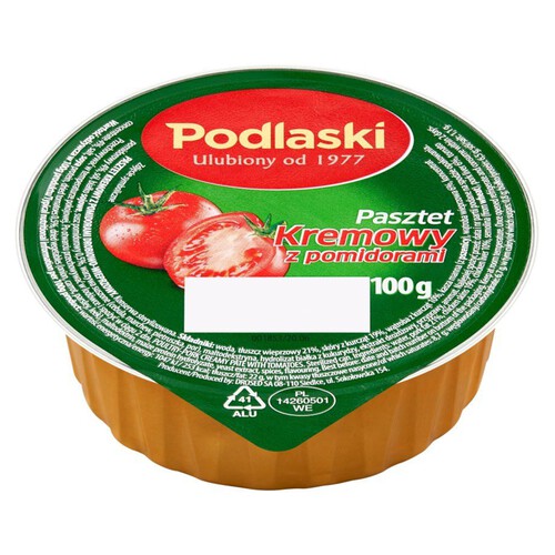 Pasztet kremowy z pomidorami drobiowo-wieprzowy Podlaski 100 g