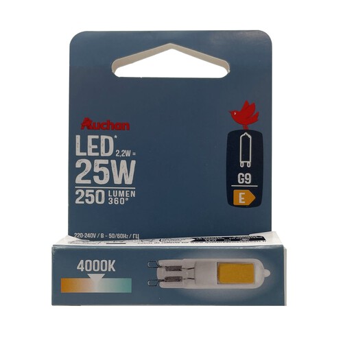 Żarówka LED G9 25W G9 zimna Auchan 1 sztuka