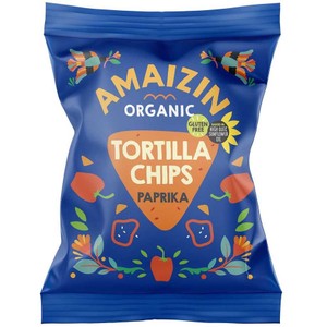 BIO Chipsy tortilla o smaku paprykowym bezglutenowe  AMAIZIN 75 g