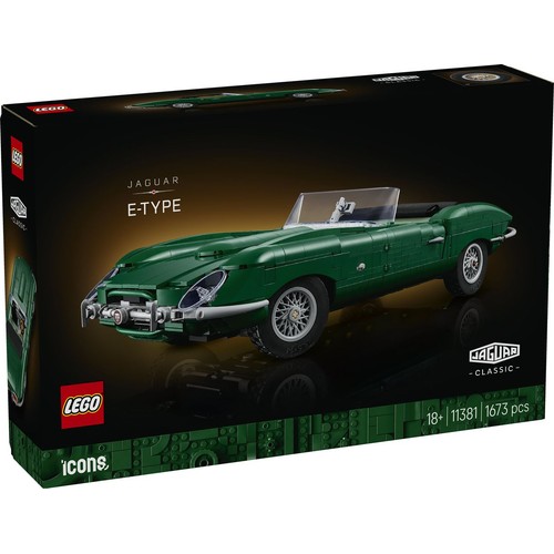 Icons Jaguar E-Type 11381, model samochodu sportowego LEGO 1 sztuka