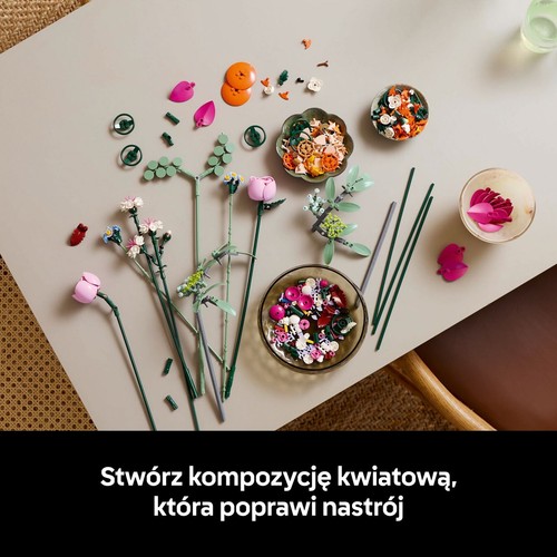 Botanicals Piękny bukiet różowych kwiatów 10342 LEGO zestaw