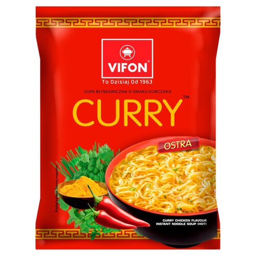 Curry Zupa błyskawiczna o smaku kurczaka  Vifon 70 g