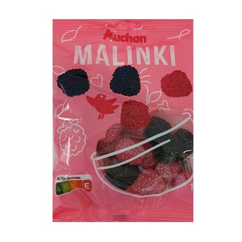 Żelki malinki Auchan 100 g