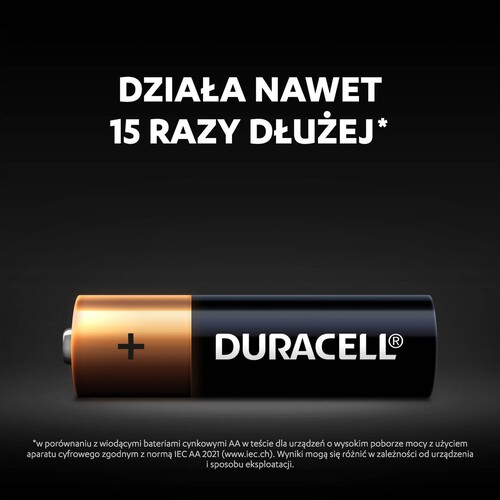 Baterie alkaliczne AA (R6) Duracell 4 sztuki 