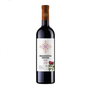 Wino mołdawskie czerwone półwytrawne Merlot alk. 13,5% obj. Mołdawska Kraina 750 ml