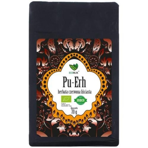BIO Herbata czerwona liściasta Pu-Erh   Ecoblik 70 g