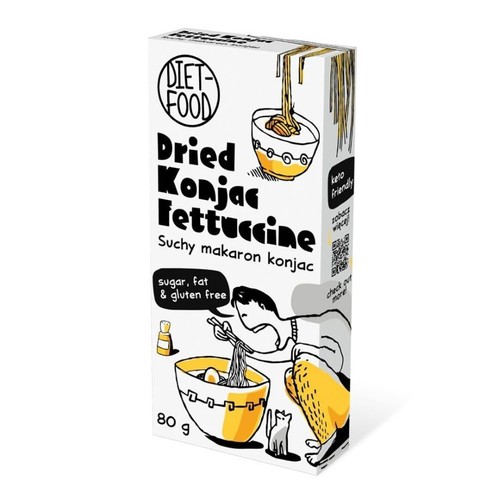 Suchy makaron konjac fettuccine   Diet-Food 80 g