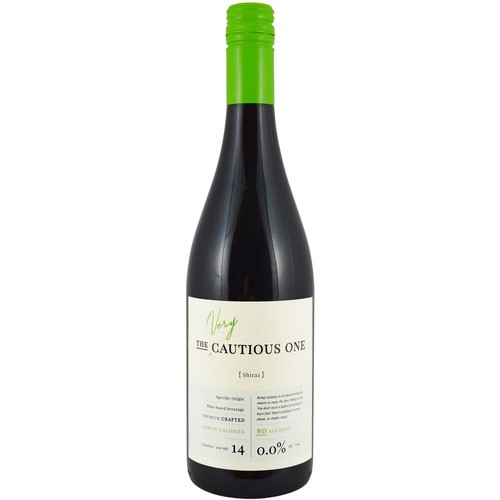 Wino australijskie bezalkoholowe czerwone Shiraz alk. 0,0% obj. The Very Cautious One 750 ml