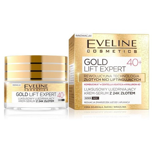 Gold Lift Expert Ujędrniający krem-serum 40+ EVELINE COSMETICS 50 ml
