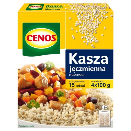 Kasza jęczmienna mazurska Cenos 4 x 100 g