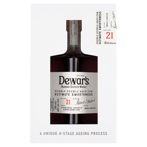 Whisky blended Double Double 21YO alk. 46,0% obj. Dewars 700 ml
