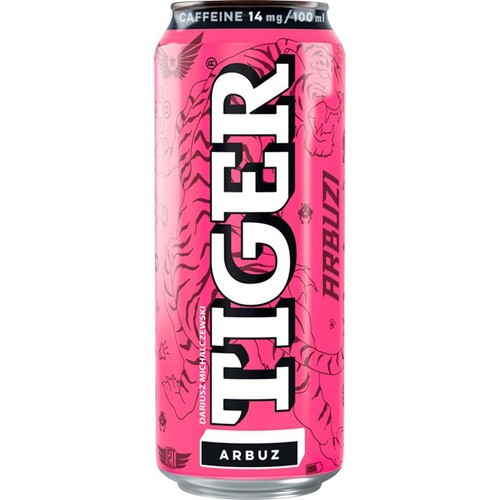 Napój energetyzujący o smaku arbuza TIGER 500 ml