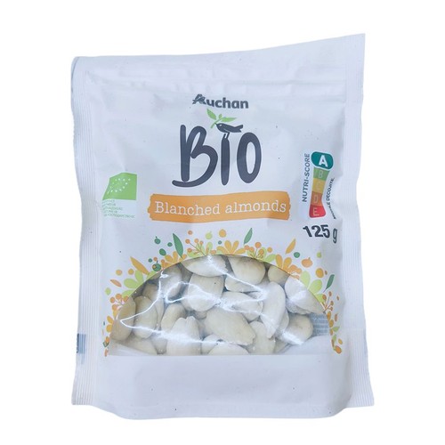 BIO Migdały blanszowane Auchan 125 g