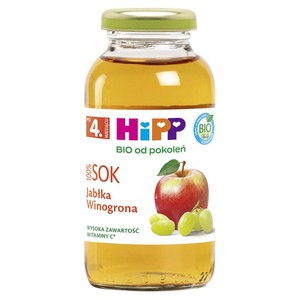 BIO Sok jabłka - winogrona po 4 miesiącu HIPP 200 ml