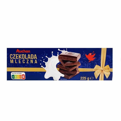 Czekolada mleczna Auchan 225 g