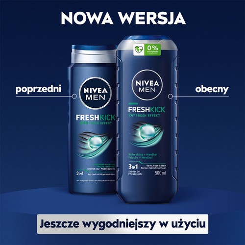 Żel pod prysznic Fresh Kick NIVEA MEN 500 ml