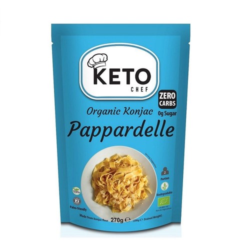 BIO KETO Makaron Konjac typu pappardelle bezglutenowy Keto Chef 270 g