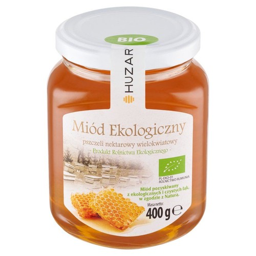 BIO Miód ekologiczny wielokwiatowy Huzar 400 g