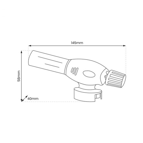 Zapalarka gazowa czarna EK9826 Eko-light 1 sztuka