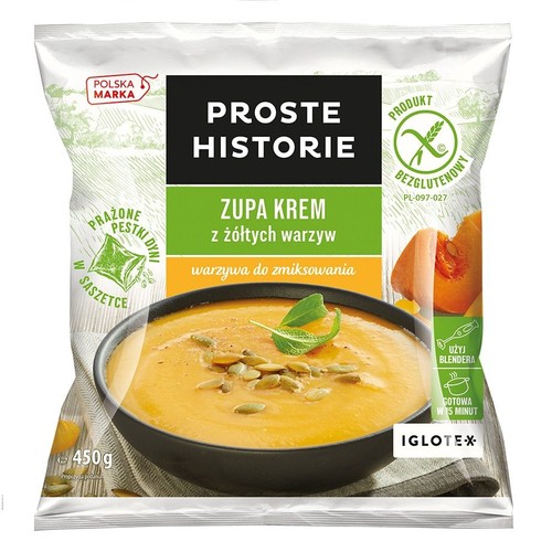 Zupa krem z żółtych warzyw - bezglutenowa Proste Historie 450 g