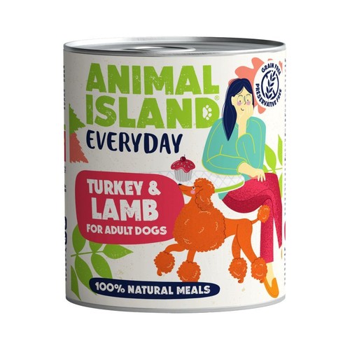 Karma mokra dla psów indyk & jagnięcina  Animal Island 800 g