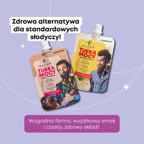 Tubka Mocy Krem orzechowy o smaku białej czekolady z owocami tropikalnymi  SUPERSONIC 50 g