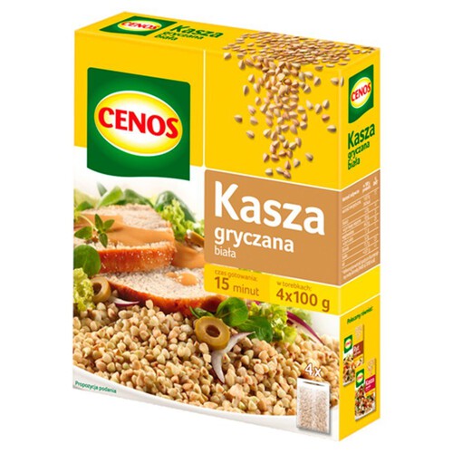 Cenos Kasza gryczana biała Cenos 4 x 100 g