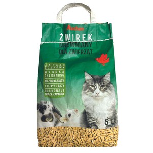Żwirek drewniany niezbrylający o zapachu  sosnowym Auchan 5 l
