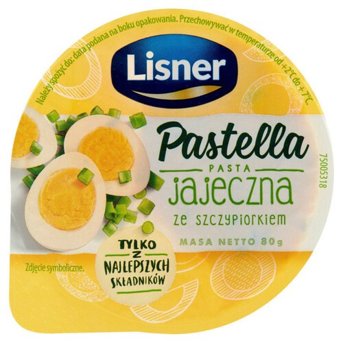 Pastella pasta jajeczna ze szczypiorkiem Lisner 80 g